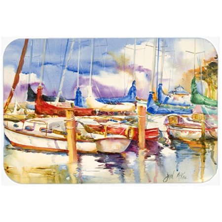 CAROLINES TREASURES Run Away Sailboats Mouse Pad- Hot Pad and Trivet JMK1072MP